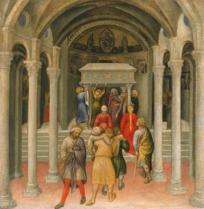 The Crippled and Sick Cured at the Tomb of Saint Nicholas, 1425 by Gentile da Fabriano